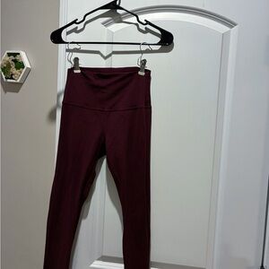 lululemon athletica Burgundy Leggings